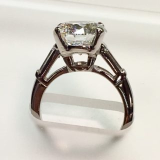 Profile of engagement ring