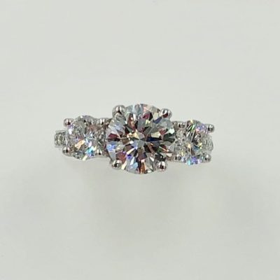 Top view engagement ring