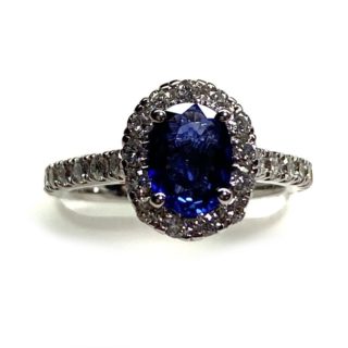 1.5 Carat Genuine Sapphire Ring 1