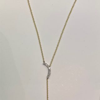 14 karat yellow and white gold. necklace