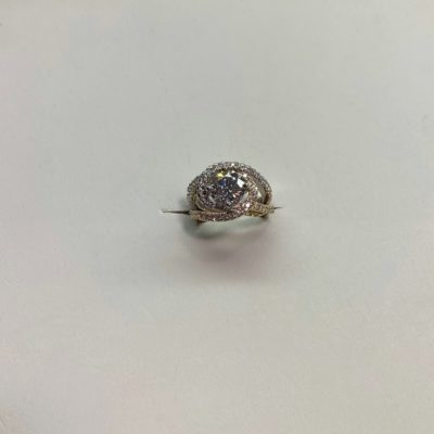 2ct Center lab grown round diamond ring 1